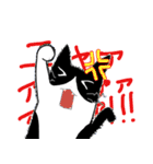 白黒ハチワレたん（個別スタンプ：11）