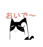 白黒ハチワレたん（個別スタンプ：16）