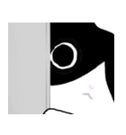 白黒ハチワレたん（個別スタンプ：24）