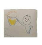 手書きのぬこ（個別スタンプ：8）