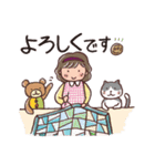 パッチワークキルト with cats 敬語（個別スタンプ：4）