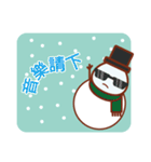 Christmas snowman story（個別スタンプ：5）