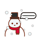 Christmas snowman story（個別スタンプ：14）