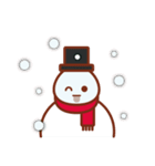 Christmas snowman story（個別スタンプ：19）