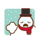 Christmas snowman story（個別スタンプ：31）