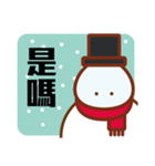 Christmas snowman story（個別スタンプ：35）