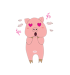 Pig Pink Cute（個別スタンプ：9）