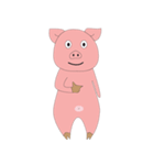 Pig Pink Cute（個別スタンプ：17）