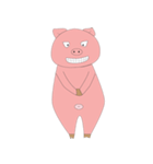 Pig Pink Cute（個別スタンプ：24）