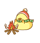 食いしん坊なピヨコ:クリスマス（個別スタンプ：35）