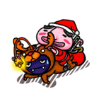 ブロッフィッシュと友達クリスマス休暇（個別スタンプ：2）