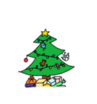 little blue's Christmas（個別スタンプ：8）