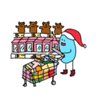 little blue's Christmas（個別スタンプ：9）