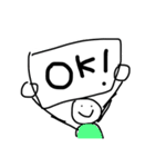 手で描きました。(ごはん)（個別スタンプ：9）