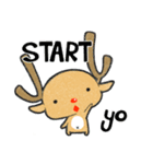 Part-time Reindeer (English version)（個別スタンプ：1）