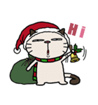 白い脂肪の猫-クリスマス（個別スタンプ：5）