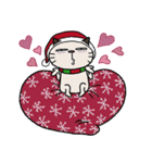 白い脂肪の猫-クリスマス（個別スタンプ：18）
