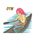 Galuh the floating market girl（個別スタンプ：11）