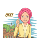 Galuh the floating market girl（個別スタンプ：15）
