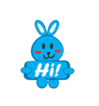 smooth and small bunny（個別スタンプ：1）