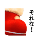 【実写】Xmas靴下（個別スタンプ：13）