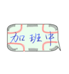 Handwriting life conversation articles（個別スタンプ：14）