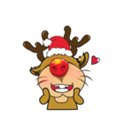 Mischievous Christmas Reindeer（個別スタンプ：18）