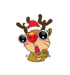 Mischievous Christmas Reindeer（個別スタンプ：21）