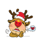 Mischievous Christmas Reindeer（個別スタンプ：22）