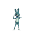 Blue Rabbit ＆ Mr. Chicken : Weird Dance（個別スタンプ：3）
