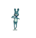 Blue Rabbit ＆ Mr. Chicken : Weird Dance（個別スタンプ：4）