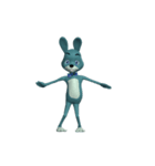 Blue Rabbit ＆ Mr. Chicken : Weird Dance（個別スタンプ：18）