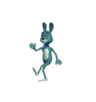 Blue Rabbit ＆ Mr. Chicken : Weird Dance（個別スタンプ：19）
