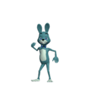Blue Rabbit ＆ Mr. Chicken : Weird Dance（個別スタンプ：22）