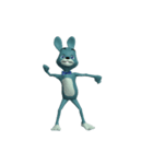 Blue Rabbit ＆ Mr. Chicken : Weird Dance（個別スタンプ：23）