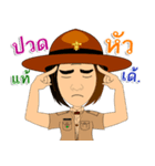 Scout Commander training girl（個別スタンプ：28）
