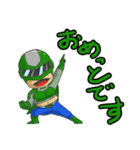 戦隊家族X 山形弁バージョン ファイナル（個別スタンプ：23）
