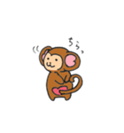 おサルがいっぱい（個別スタンプ：4）