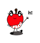 Red App(apple)_English version（個別スタンプ：2）