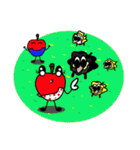 Red App(apple)_English version（個別スタンプ：29）