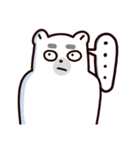 Bear brother talk and funny emoji（個別スタンプ：1）