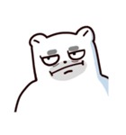 Bear brother talk and funny emoji（個別スタンプ：3）