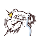 Bear brother talk and funny emoji（個別スタンプ：16）
