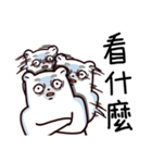 Bear brother talk and funny emoji（個別スタンプ：21）