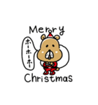 おクマと楽しいクリスマス＆お正月（個別スタンプ：1）