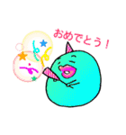 くちびる族がツヤっと返信（個別スタンプ：35）