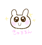 ほっぺうさぎ（個別スタンプ：3）
