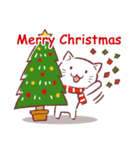 クリスマス色の猫たち（個別スタンプ：1）