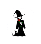 witch and black cat（個別スタンプ：5）