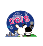 Rabbit New Year（個別スタンプ：5）